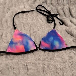 VS Pink Colorful Tie-Dye Bikini Top